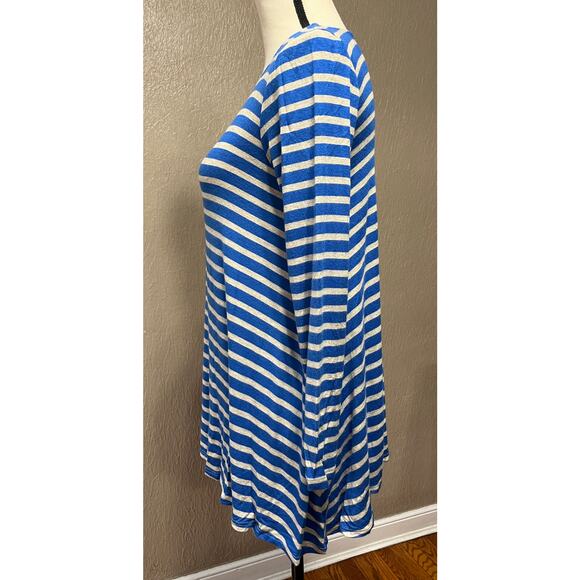 Puella Darcey Women's Royal Blue Swing Tunic Striped Nautical Top Oversized XS - Picture 4 of 8